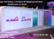 Retail shipping container shop in UAE
