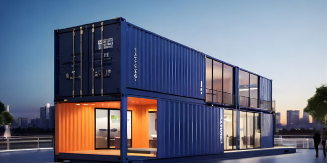 Benefits-container-office Old container Being used as a small office Stacked together to increase work space.