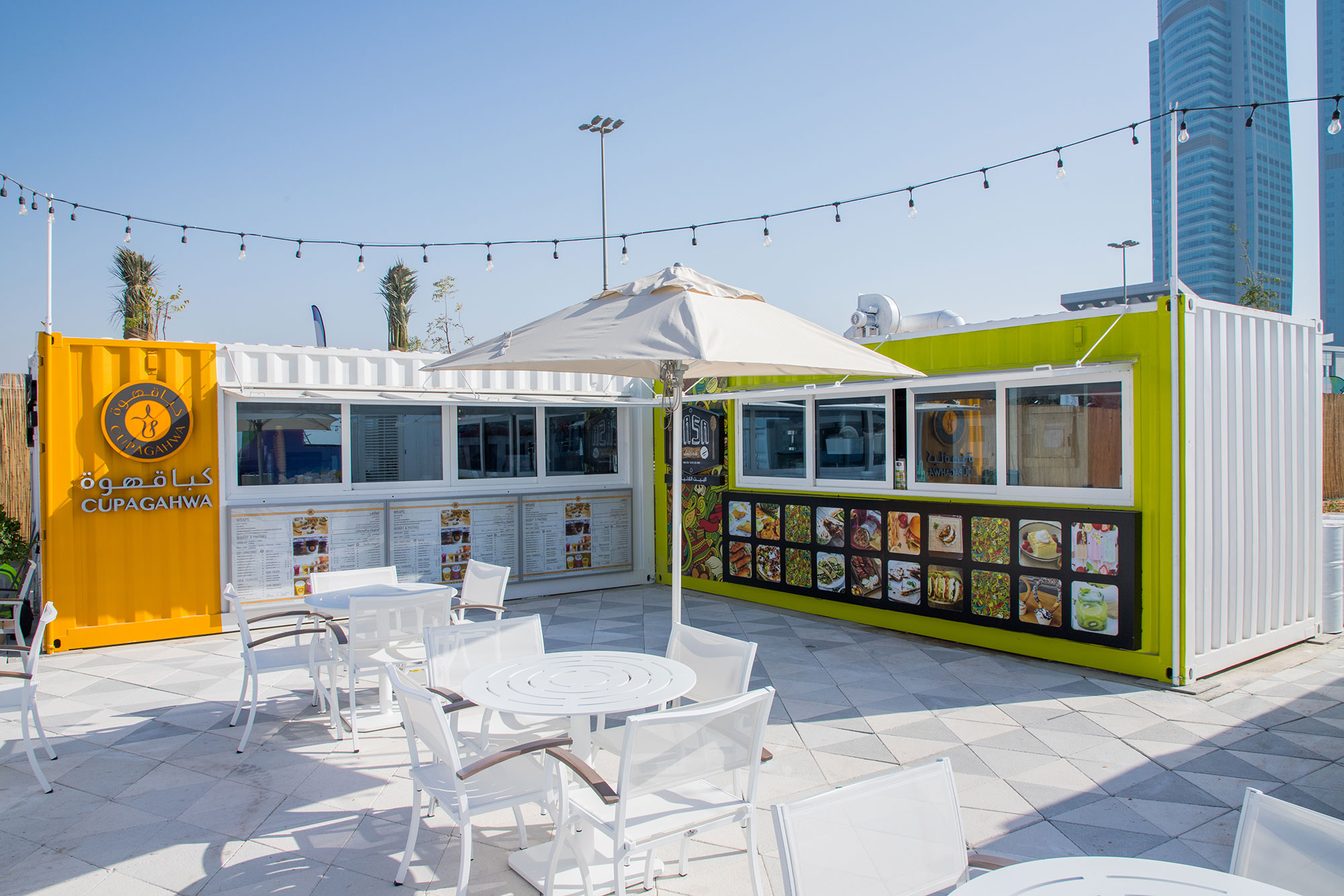 The image shows Container Cafe. The image shows Container Cafe.